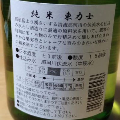 東力士(あずまりきし) | 日本酒 評価・通販 SAKETIME